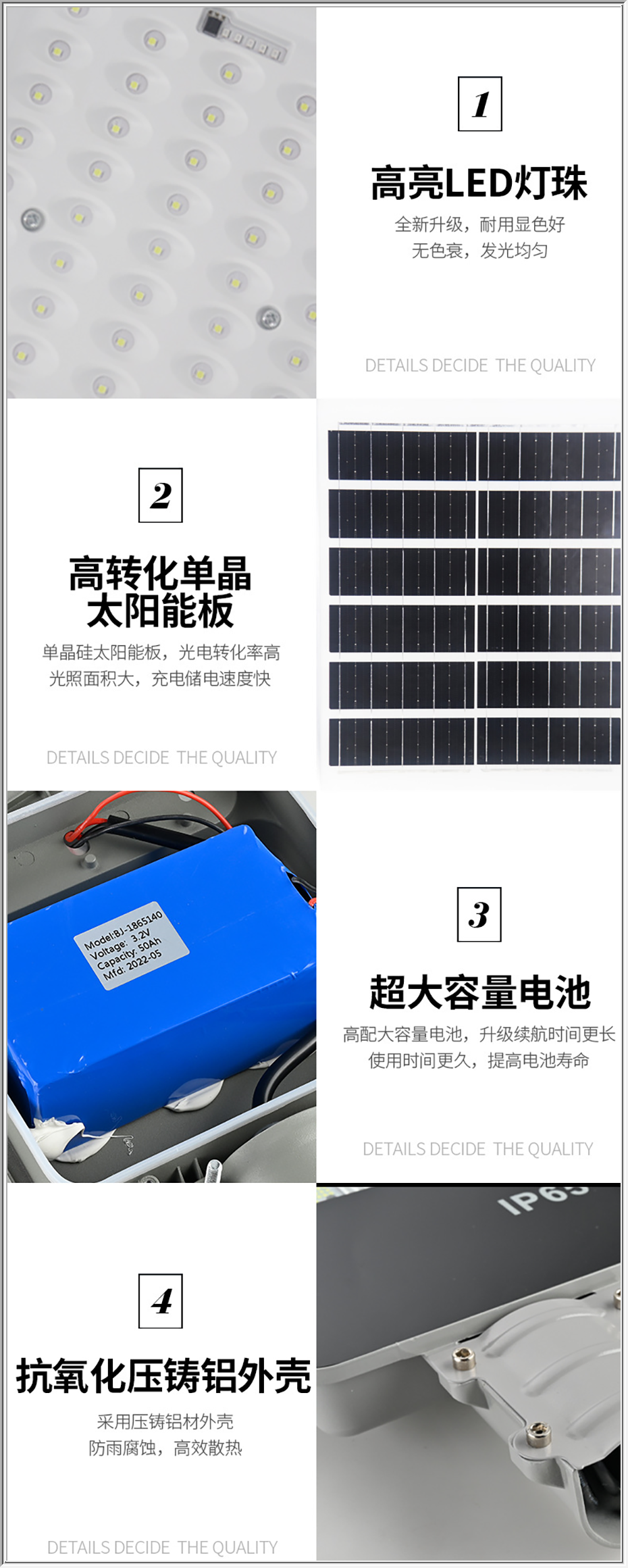悦动太阳能路灯产品细节