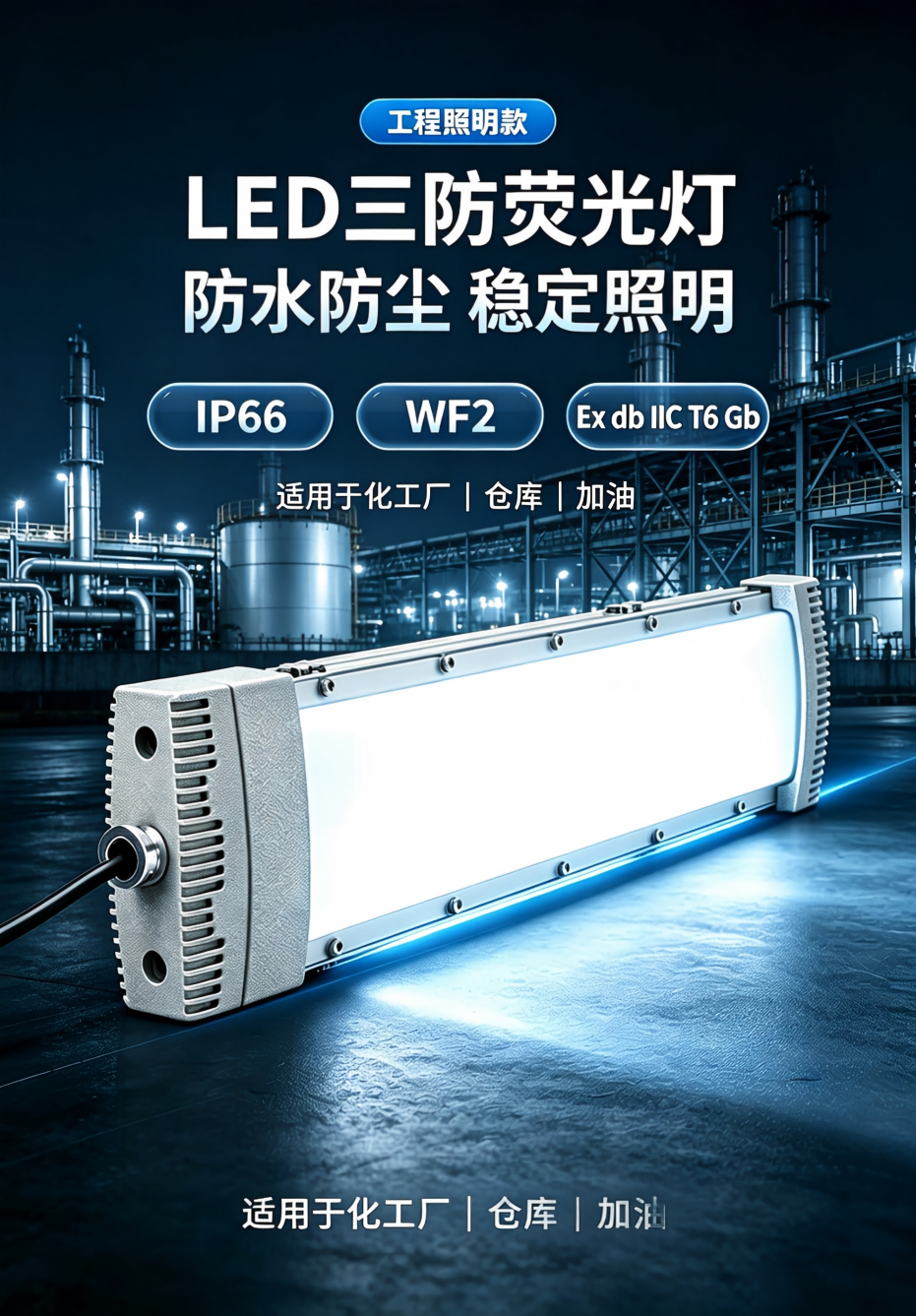 MSD‑FB‑YGA防爆荧光灯整机产品展示图